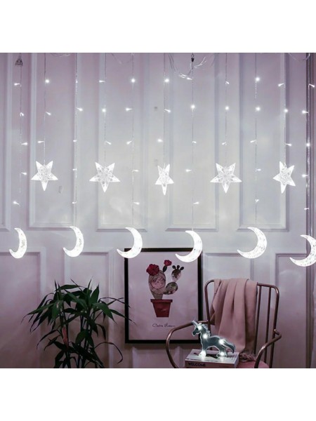 LED гирлянда Звезды и луна YS - 84009